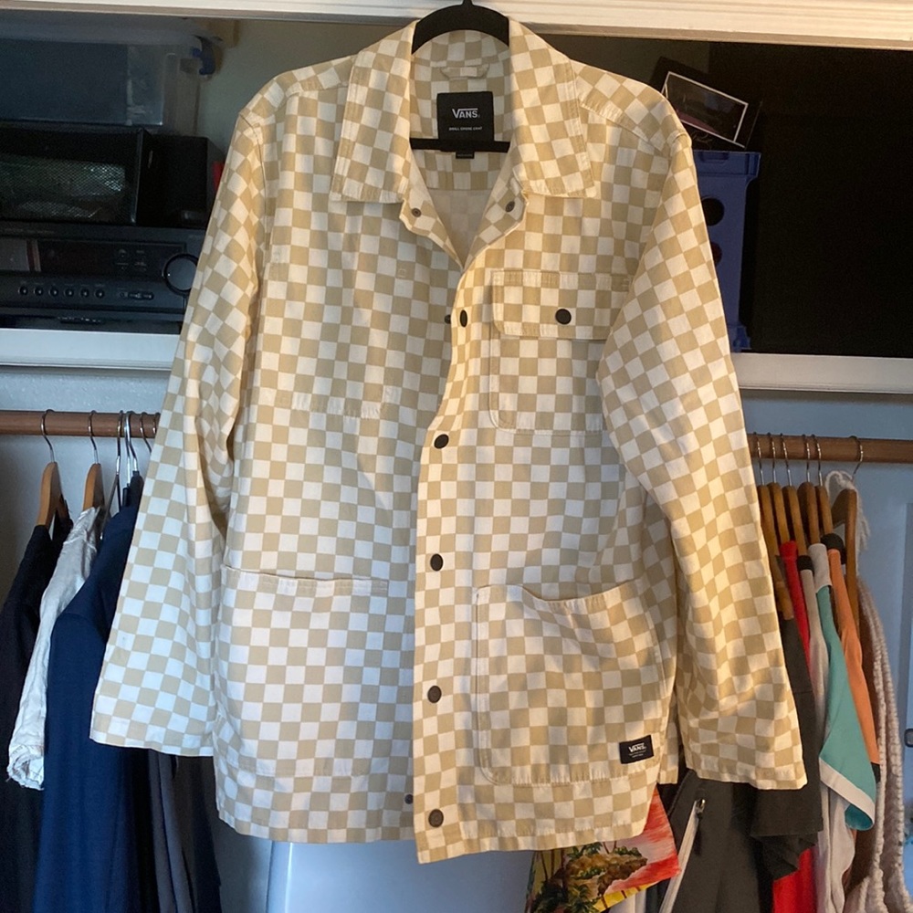 Vans Drill Chore Jacket Beige Checkered